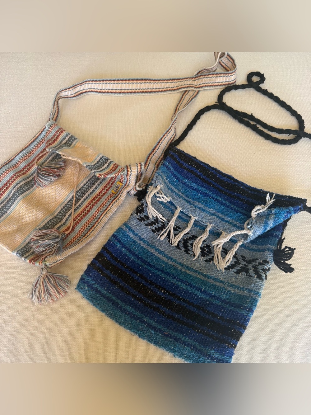 Beach woven bags set of 2
